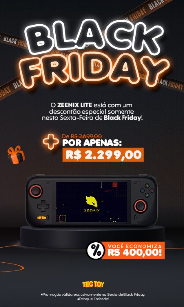 Tec Toy anuncia descontos especiais para o Zeenix Lite e headset gamer na Black Friday