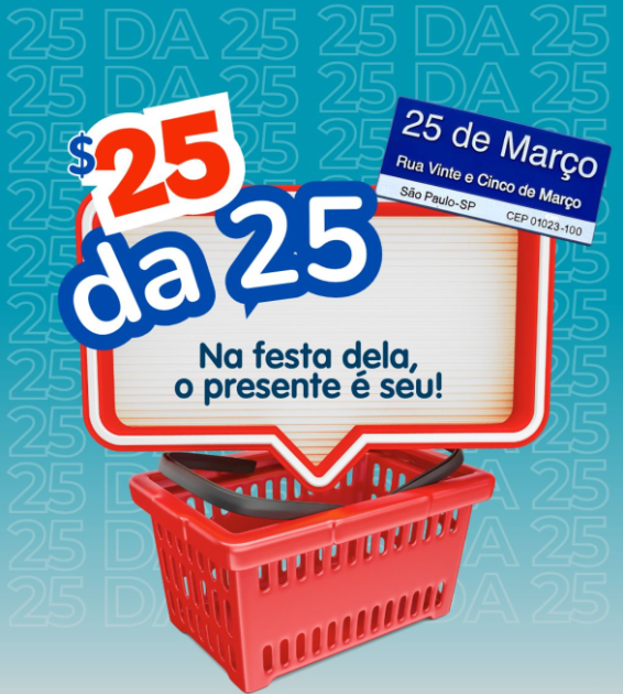 Armarinhos Fernando promove ação promocional no aniversário da Rua 25 de Março