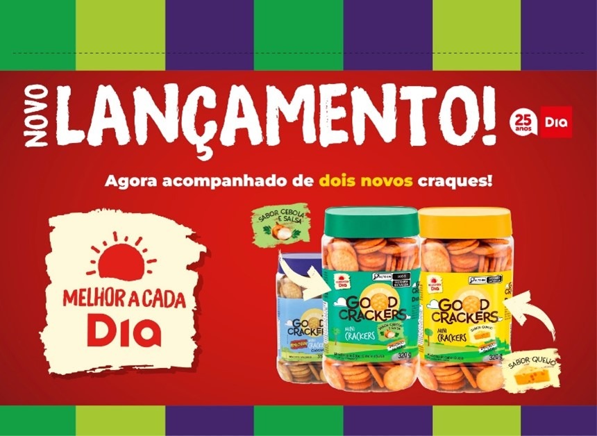 Dia Supermercados amplia portfólio com novos tipos e sabores de snacks de marca própria