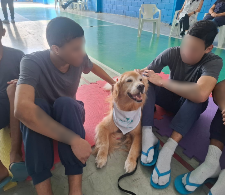 Fundação CASA promove terapia com cães para jovens de Itaquera no Projeto Amanhecer
