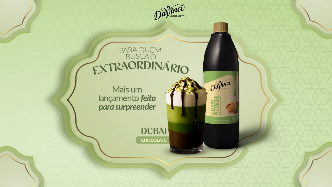DaVinci Gourmet aposta em pistache e redução de açúcar para redefinir indulgência no SP Coffee Festival 2026