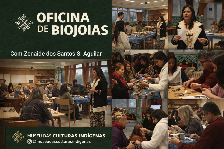 Zenaide dos Santos S. Aguilar: Ministra Oficina de biojoias sustentáveis reúne arte, ciência e ancestralidade no Museu das Culturas Indígenas de São