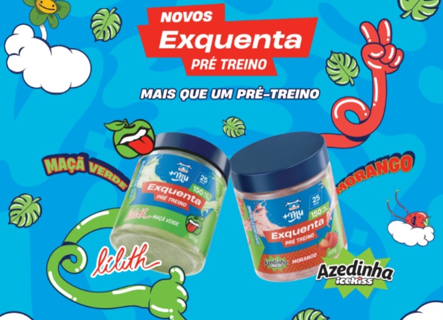 Cory e Mais Mu transformam sabores clássicos de balas em pré-treino funcional