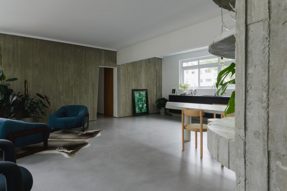 Rodrigo Ohtake transforma apartamento antigo em São Paulo em refúgio contemporâneo