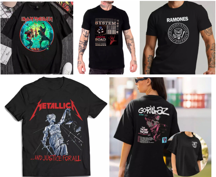 Dia do Rock: camisetas de bandas clássicas podem ser encontradas a partir de R$ 17 no Kwai Shop