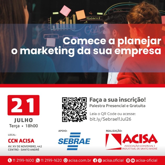 Marketing é tema de palestra do Sebrae na ACISA