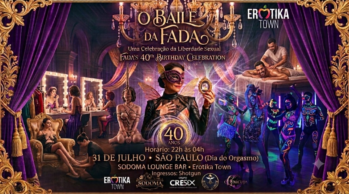 Onde celebrar o Dia do Orgasmo em São Paulo? Conheça o Baile da Fada