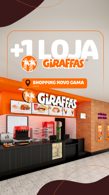 Giraffas escolhe Novo Gama para ampliar presença em Goiás Giraffas escolhe Novo Gama para ampliar presença em Goiás