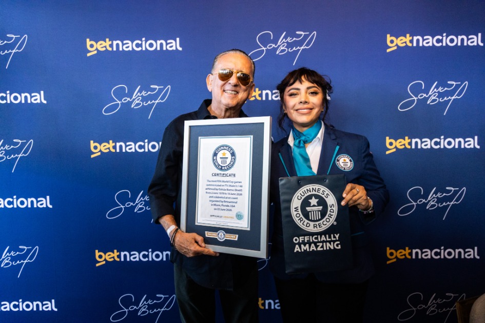 Galvão Bueno encerra ciclo de narrações em Copas do Mundo com legado reconhecido pelo Guinness World Records™