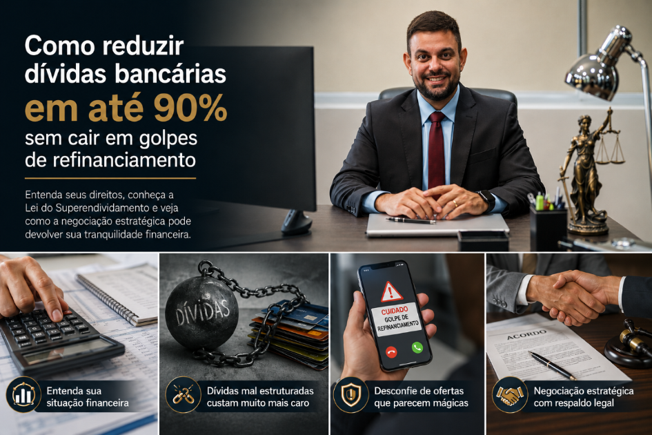Como reduzir dívidas bancárias em até 90% sem cair em golpes de refinanciamento