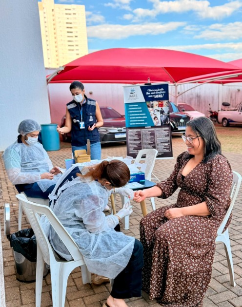 Iafas realiza quase 100 testes rápidos durante ação de conscientização sobre hepatites virais Iafas realiza quase 100 testes rápidos durante ação de conscientização sobre hepatites virais