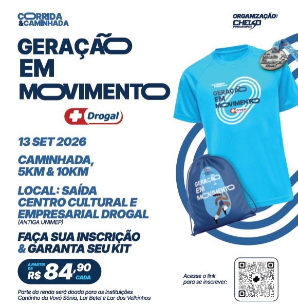 "Geração em Movimento" amplia o legado da tradicional caminhada Drogal