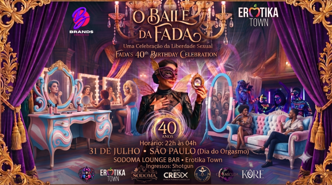 Baile da Fada promove acolhimento e inclusão real com camarim trans, comanda humanizada e ingresso social